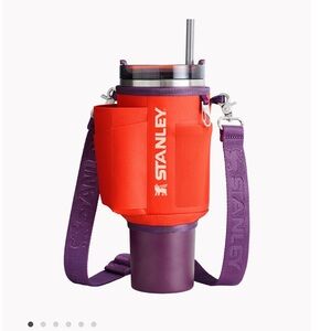 New STANLEY All Day 40 oz Quencher Carry-All, Color Tigerlily Plum (No Cup)